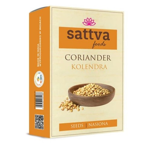 Coriander seeds, whole, Sattva Foods, 100g