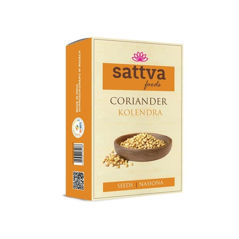 Семена кориандра, целые, Sattva Foods, 100г