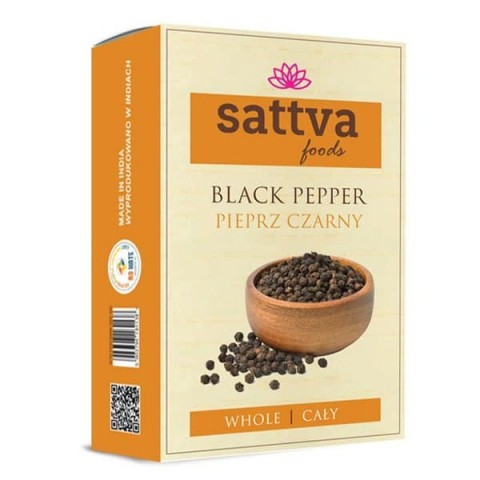 Перец черный горошком, Sattva Foods, 100г