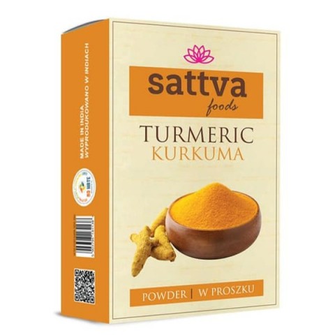 Jauhettu kurkuma, Sattva Foods, 100g