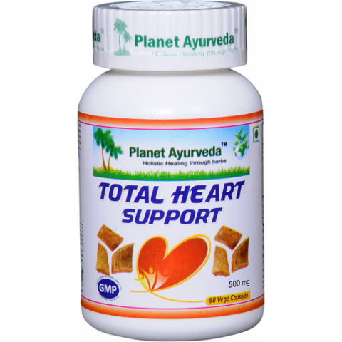 Maisto papildas Total Hearth Support, Planet Ayurveda, 60 kapsulių