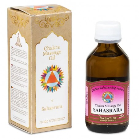 Chakra 7 Sahasrara hierontaöljy, Fiore D'Oriente, 100ml