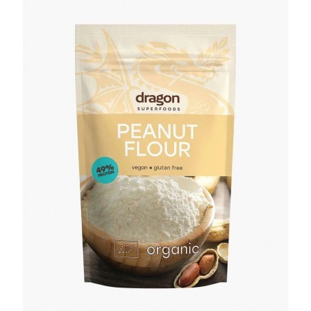 Žemės riešutų miltai, ekologiški, Dragon Superfoods, 200g