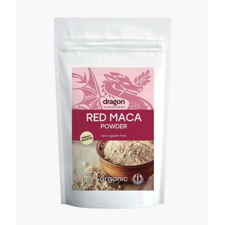 Punainen Maca Punainen piparminttujauhe, Dragon Superfoods, 100g