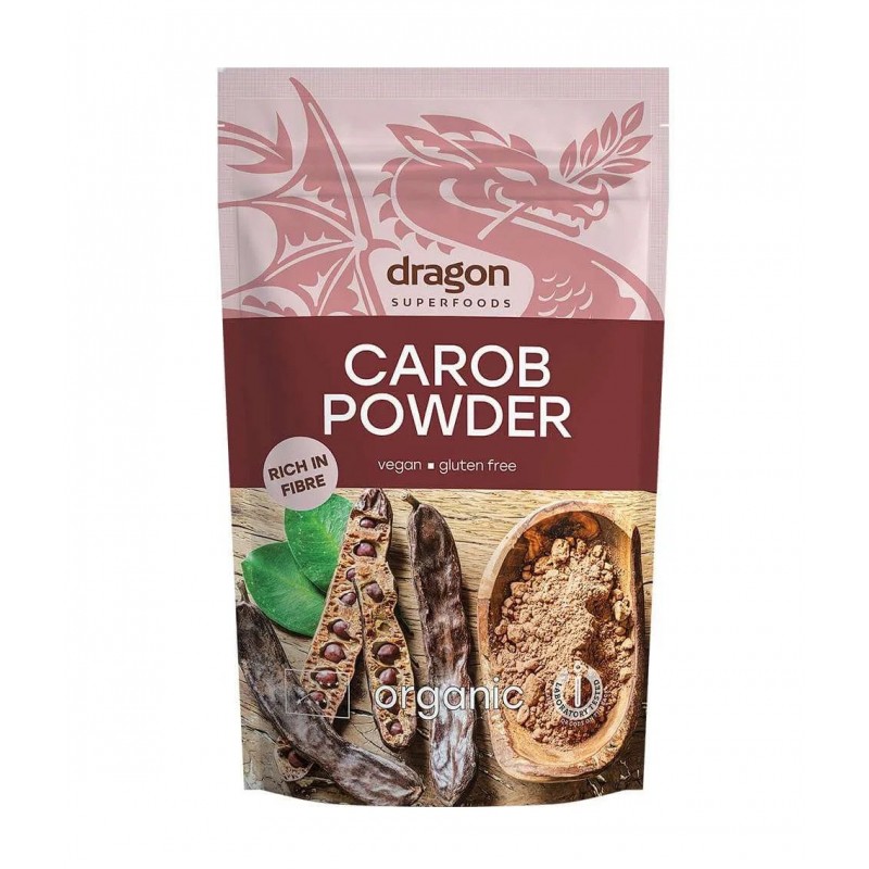 Locust bean powder Carob, organic, Dragon Superfoods, 200g