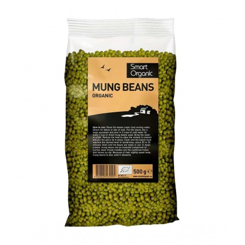 Spindulinės pupuolės Mung, neskaldytos, ekologiškos, Dragon Superfoods, 500g
