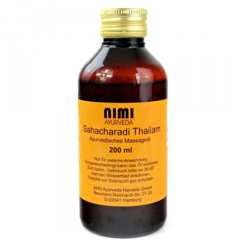 Kūno masažo aliejus Sahacharadi Thailam, Nimi Ayurveda, 200 ml