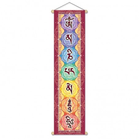 Small banner-banner Mantra Om Mani Padme Hum Hri, 60cm