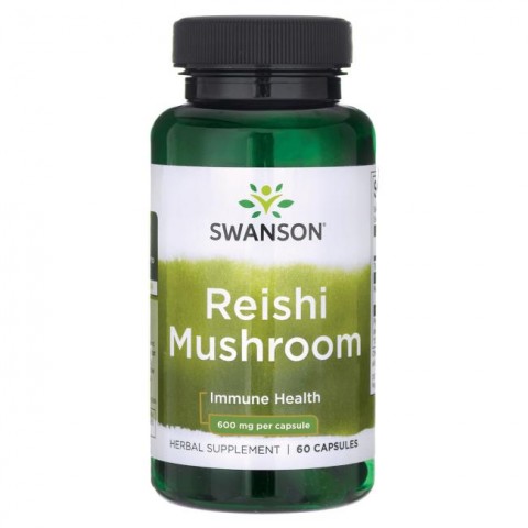Reishi Mushroom, Swanson, 600mg, 60 kapselia