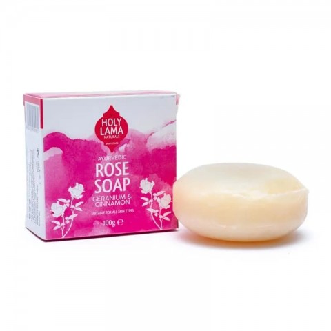 Розовое мыло ручной работы Rose Soap, Holy Lama, 100г